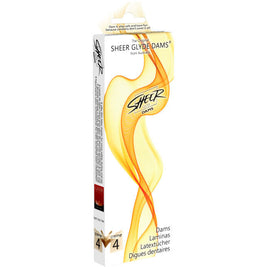 Sheer Glyde - Dams Laminas Latex Sesso Orale Vaniglia
