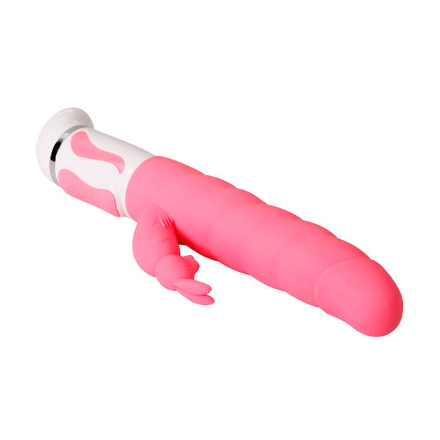 Intense Smart Steven Vibratore Rabbit Rosa in Silicone Premium - immagine 2