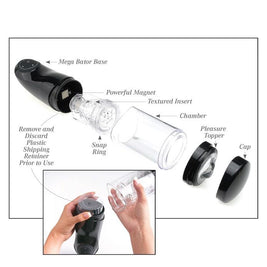 EXTREME TOYZ - PDX MEGA BATOR USB MASTURBATORE MASCHIO BOCCA ROSSO