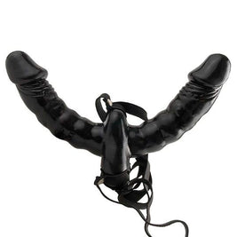 FETISH FANTASY SERIES - VIBRANTE DOPPIO DELIZIO STRAP-ON.