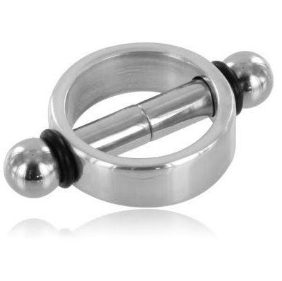 Metallo Duro - Coppia Di Morsetti Per Capezzoli Magnetici