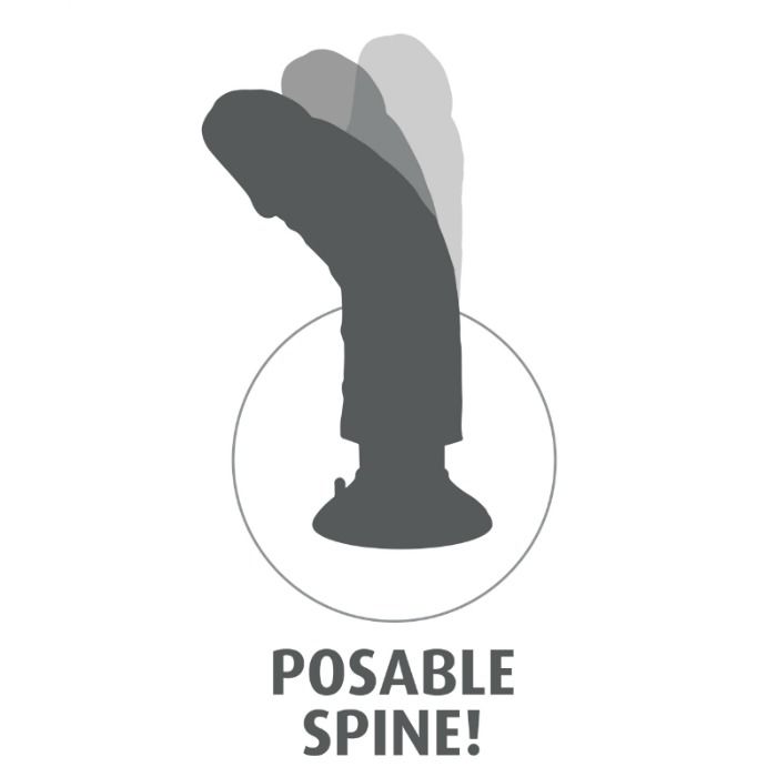 King Cock Dildo Vibratore Premium 23 cm Effetto Realistico - immagine 7