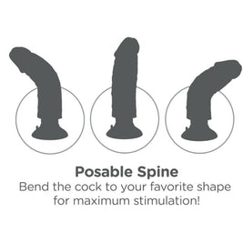 King Cock - Cazzo Vibrante 25,5 Cm Carne