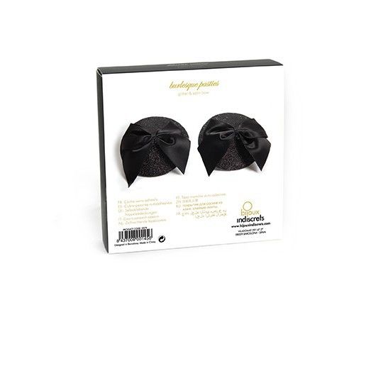 Bijoux Indiscrets Copricapezzoli Burlesque Lucidi con Fiocco - immagine 4