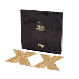 Bijoux - Copricapezzoli In Oro Flash Cross Indiscrets