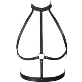 Bijoux Indiscrets Maze Pettorina a H in Tessuto Premium Nero