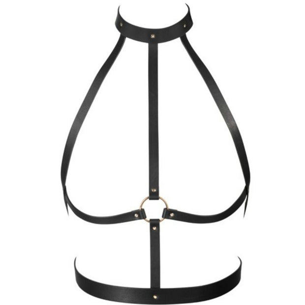 Bijoux Indiscrets Maze Pettorina a H in Tessuto Premium Nero
