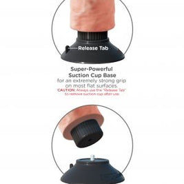 KING COCK - DILDO VIBRATORE 20.32 CM NATURALE