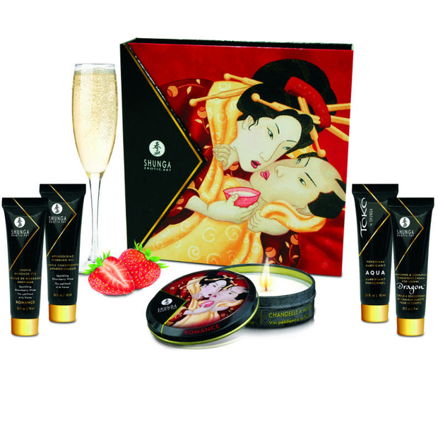 Shunga - Kit Segrete Fragole E Cava Per Geisha