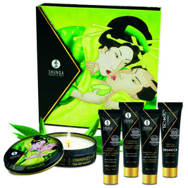 Shunga Kit Tè Verde Biologico Geisha Segreto per Massaggio - immagine 3