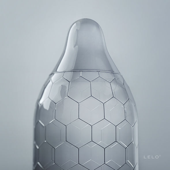 LELO HEX Original: Preservativi Sottili e Resistenti con Struttura Esagonale