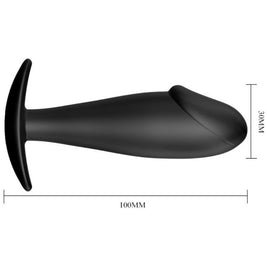 Pretty Love - Tappo Anale In Silicone A Forma Di Pene Nero