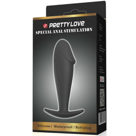Pretty Love - Tappo Anale In Silicone A Forma Di Pene Nero