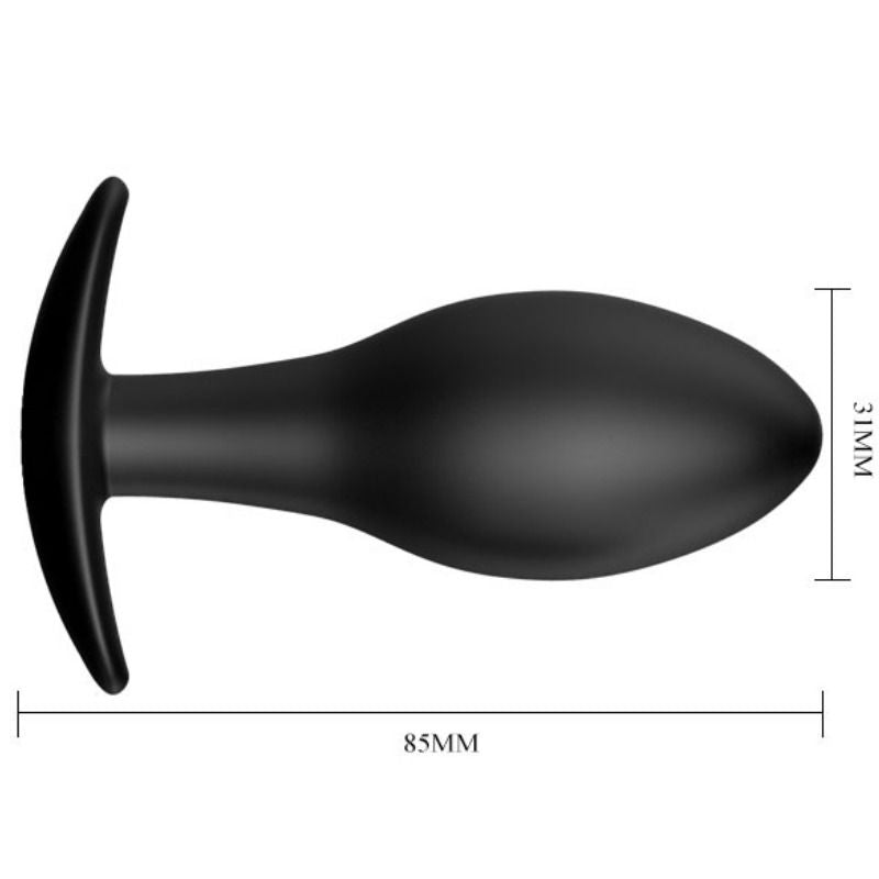 Pretty Love - Plug Anale In Silicone Anchor 8,5 Cm Nero