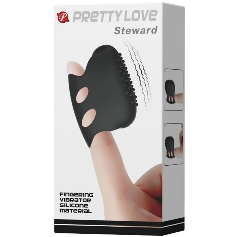 Pretty Love Flirtation Vibratore da Dito in Silicone Nero - immagine 8
