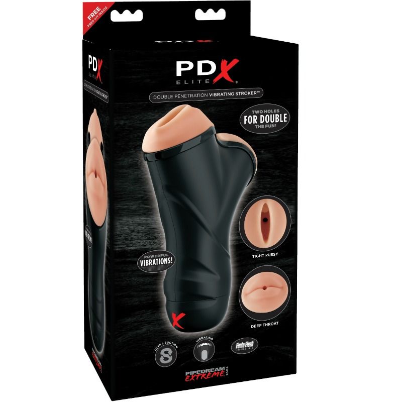 Pdx Elite - Stroker Vibrante A Doppia Penetrazione