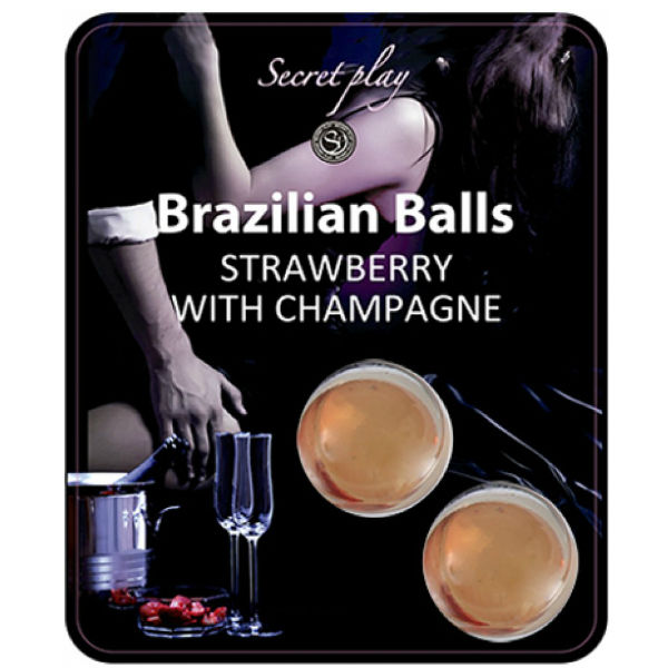 SecretPlay Set Palline Effervescenti Fragola e Champagne | Wellness Intimo