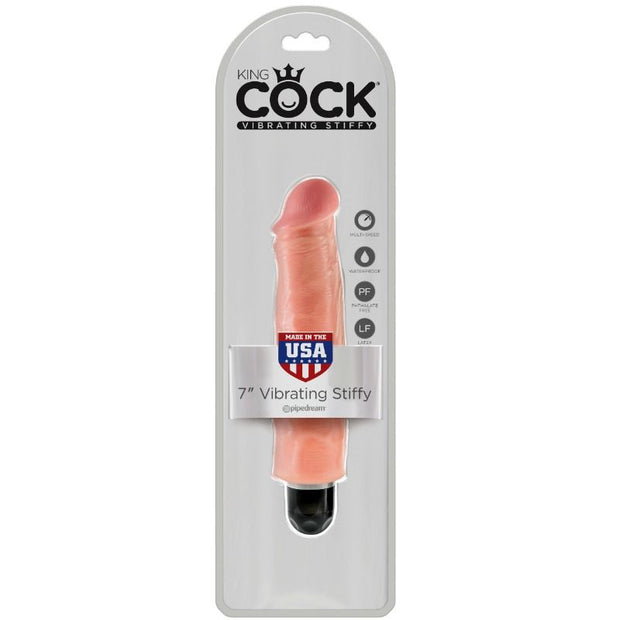 King Cock - 17,8 Cm Vibrante E Rigido