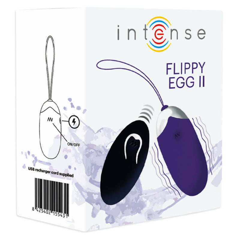 Intense - Flippy Ii Uovo Vibrante Con Telecomando Viola