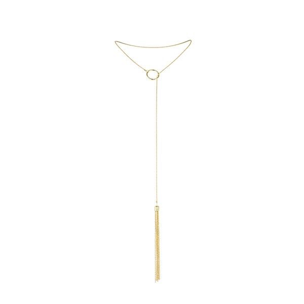 Bijoux Indiscrets Magnifique Collana Body Jewelry con Frange Dorate - immagine 2