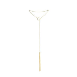 BIJOUX - COLLANA MAGNIFIQUE IN METALLO CON FRANGE DORATE