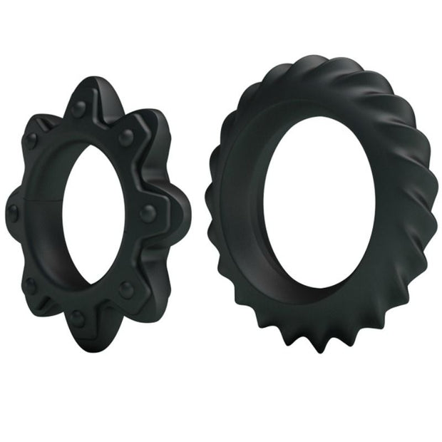 Baile - Kit 2 Anelli In Silicone Fioriti