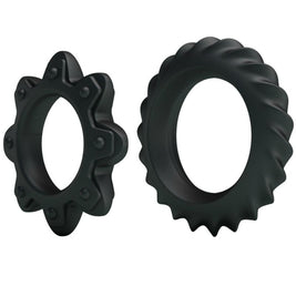Baile - Kit 2 Anelli In Silicone Fioriti