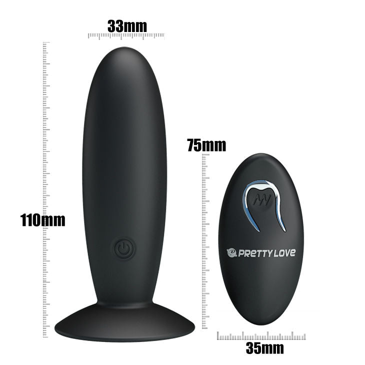 Pretty Love - Plug Anale Ricaricabile Con Vibrazione E Controllo