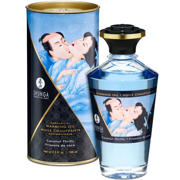 Shunga Olio da Massaggio Effetto Calore al Cocco 100ml Premium