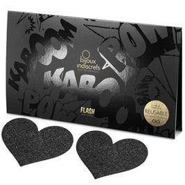 Bijoux - Indiscrets Flash Tagli Al Capezzolo Cuore Nero