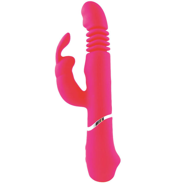 Tesoro Missouri Vibratore Rabbit in Silicone Premium Rosa - immagine 2