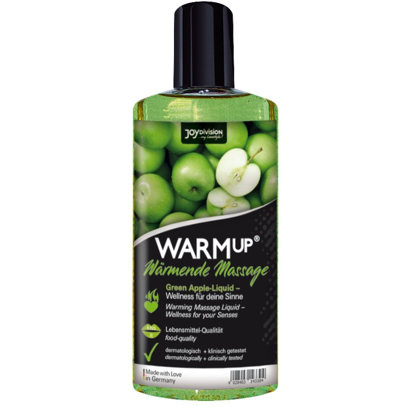 JoyDivision WarmUp Olio Massaggio Riscaldante Mela Verde 150ml