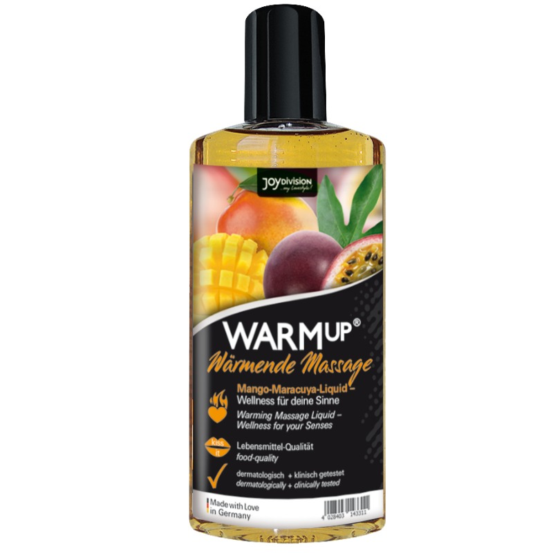 JoyDivision AquaGlide Olio Massaggio Riscaldante Mango Maracuja 150ml