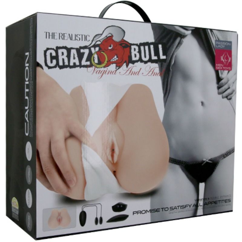 Masturbatore Maschile Vibrante CRAZY BULL Body-Safe Premium