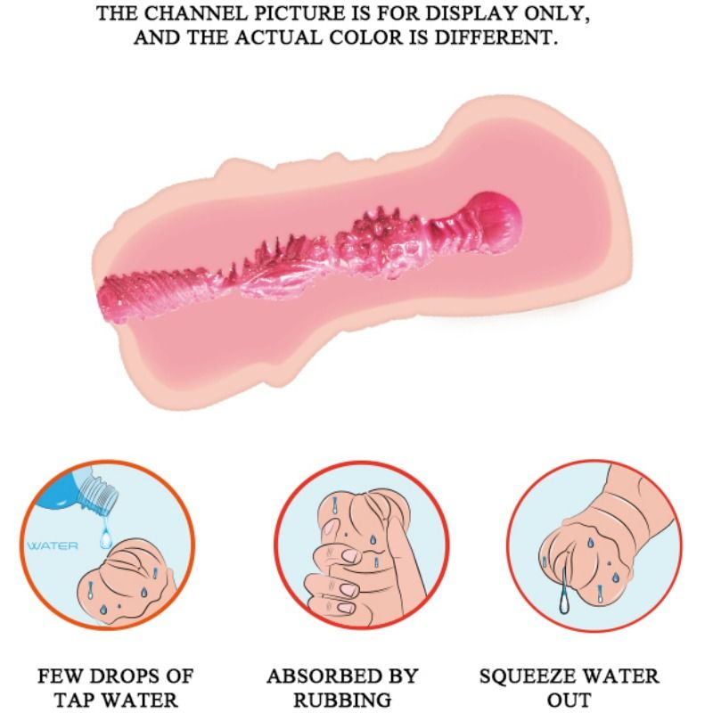 Crazy Bull - Masturbador Vaginale Con Pelle D'Acqua E Proiettili Vibranti