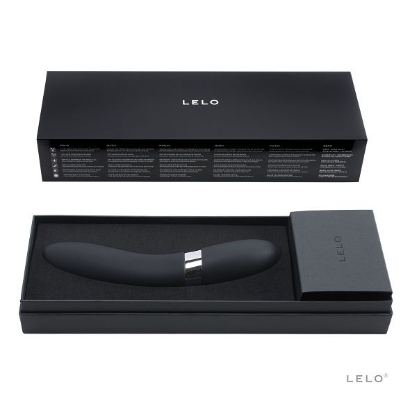 Lelo Elise Vibratore Nero Ricaricabile in Silicone con 5 Modalità