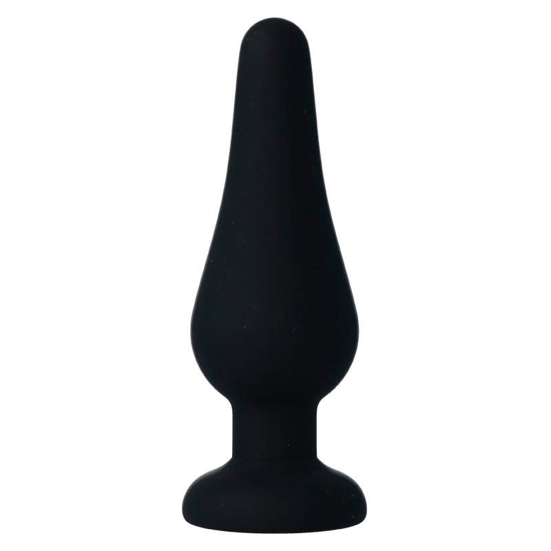 Intense - Plug Anale Pipo M Silicone Nero 11 Cm