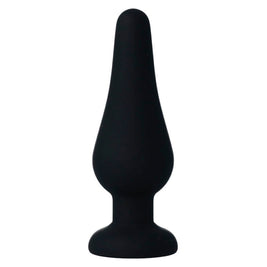 Intense - Plug Anale Pipo M Silicone Nero 11 Cm