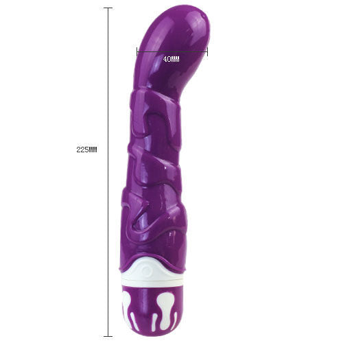 Baile Vibratore Realistico a 10 Ritmi in Silicone Violetto