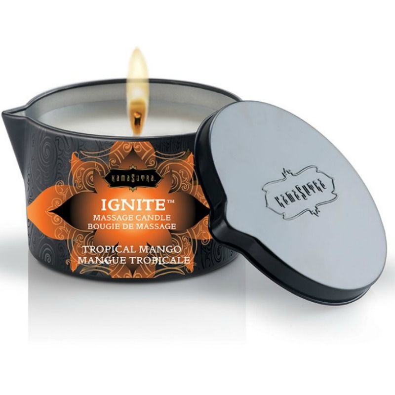 Kamasutra Candela da Massaggio Mango Tropicale 170g Premium