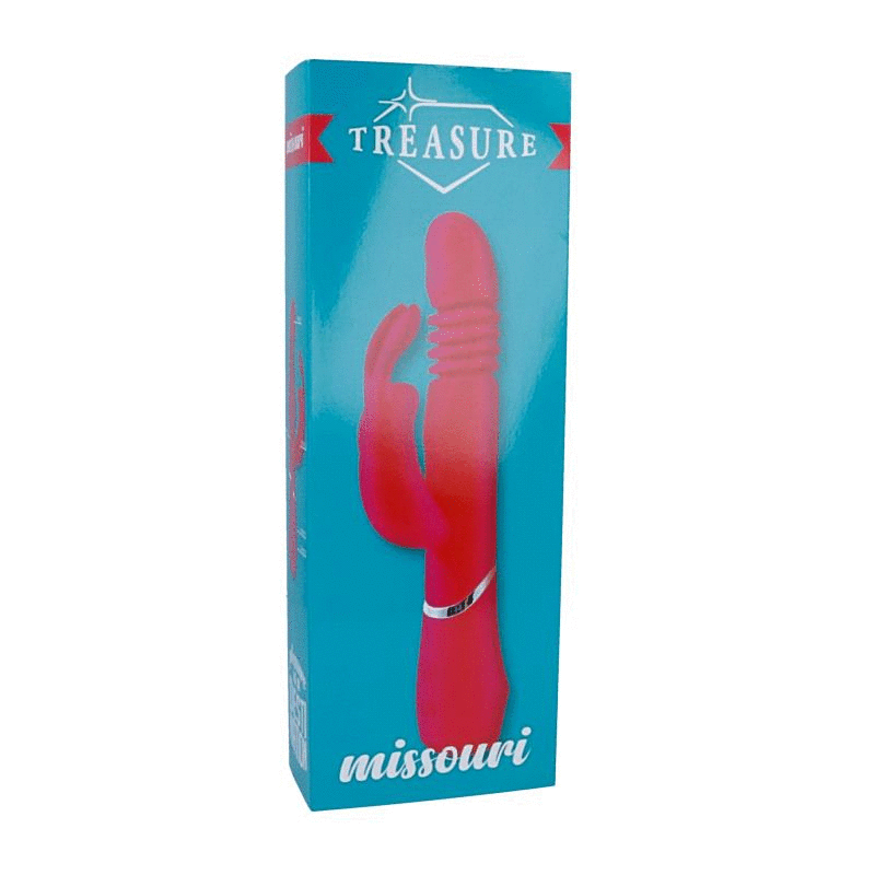 Tesoro Missouri Vibratore Rabbit in Silicone Premium Rosa - immagine 3
