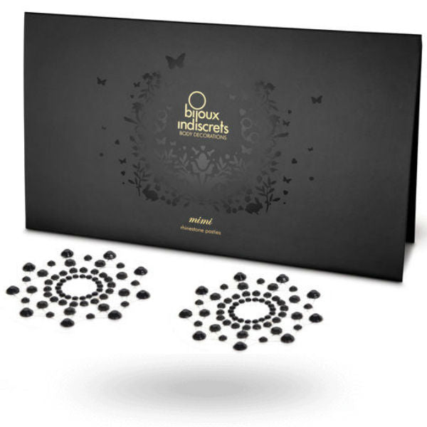 Bijoux Indiscrets Mimi Copricapezzoli Adesivi Neri Premium - immagine 5