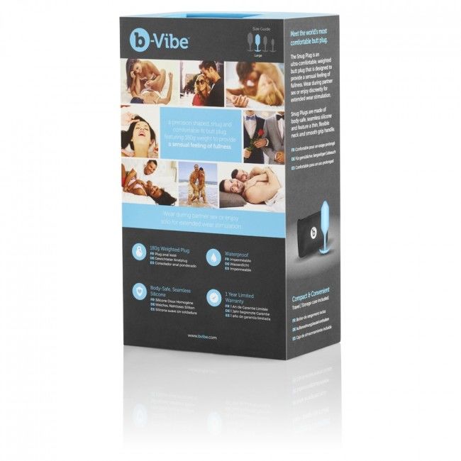 B-Vibe - Plug Anale Snug 3 Blu Cielo