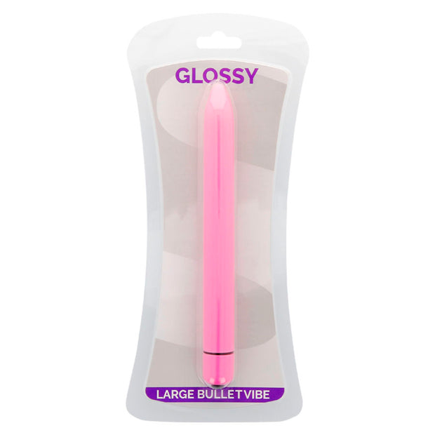 Glossy - Vibratore Sottile Rosa Scuro