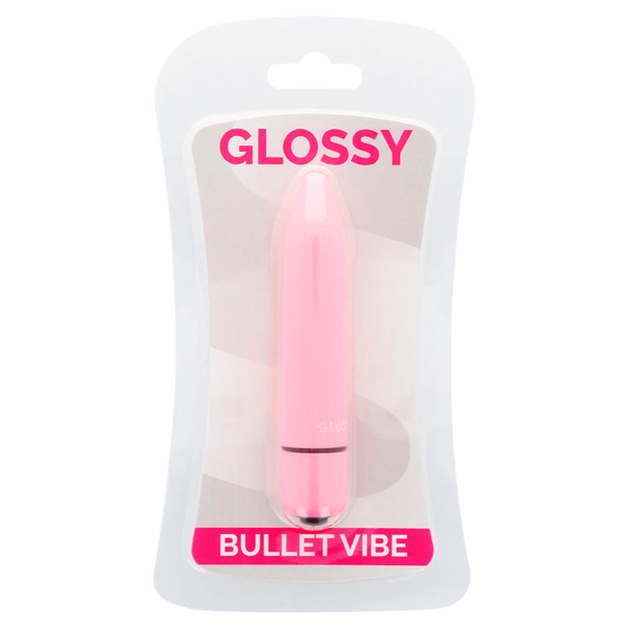 Glossy Rosa Vibe Sottile Mini Vibratore in Silicone Premium - immagine 3