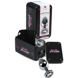 Secretplay - Plug Anale Alluminio Trasparente 8 Cm