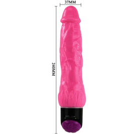 BAILE - VIBRATORE SESSO REALISTICO COLORATO ROSA 24 CM