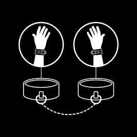 FETISH SUBMISSIVE - MANETTE IN PELLE VEGANA CON FODERA IN NOPRENE