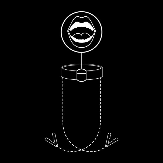 FETISH SUBMISSIVE Bavaglio BDSM