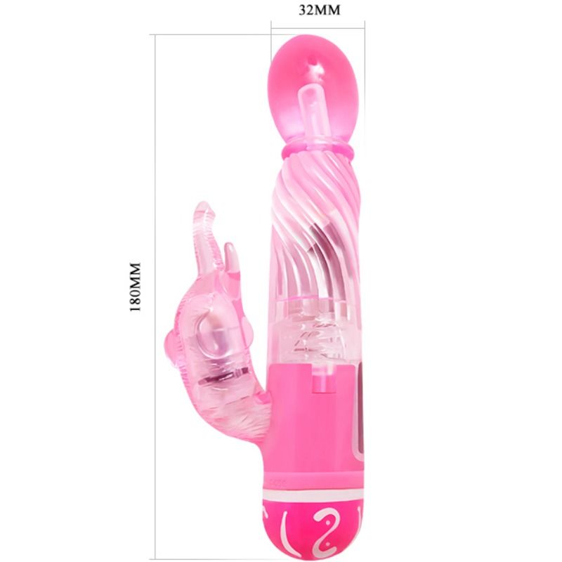 Baile Vibratore Rabbit Multivelocità in Rosa Body-Safe - immagine 5